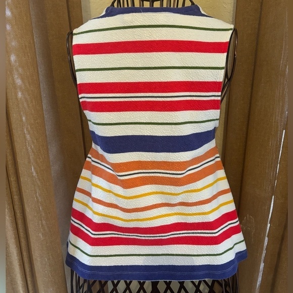 Anthropologie Postmark colorful striped Monterey Swing Tank top - Picture 4 of 6